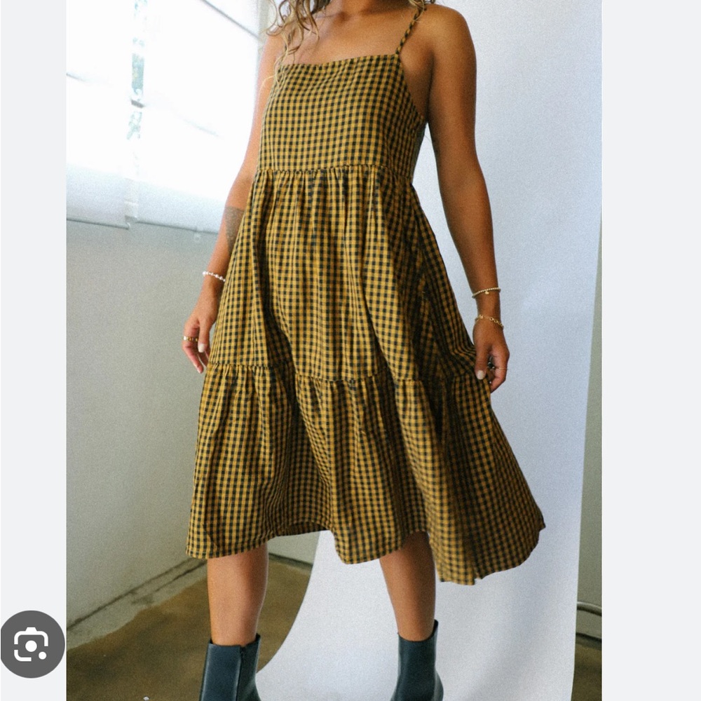 BRIXTON GINGAM TIER DRESS